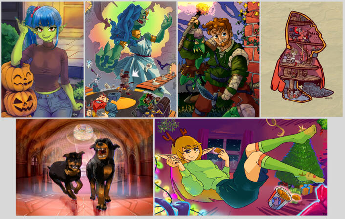 Complex Backgrounds/Illustrations: 100€ +/120$ +